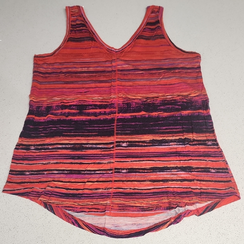 Maurices Red and Black Tank Top